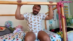Jouer Expérimenter avec des couches Abu Tiny Tails: Donny's Adulte Diaper Try-On